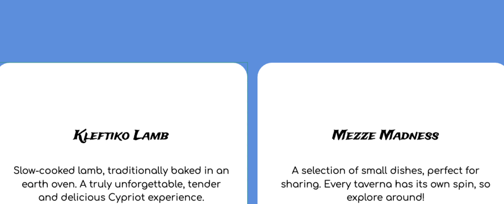 must try Cypriot Dishes