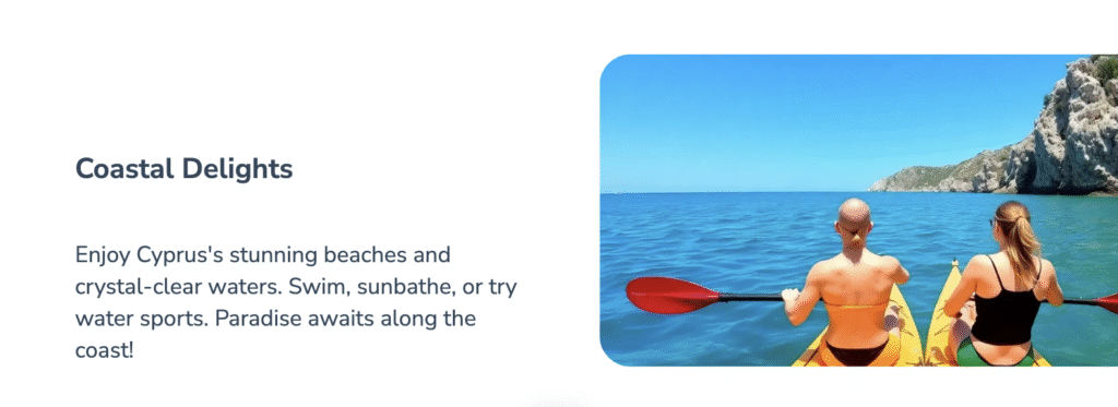 Cyprus coastal excursions