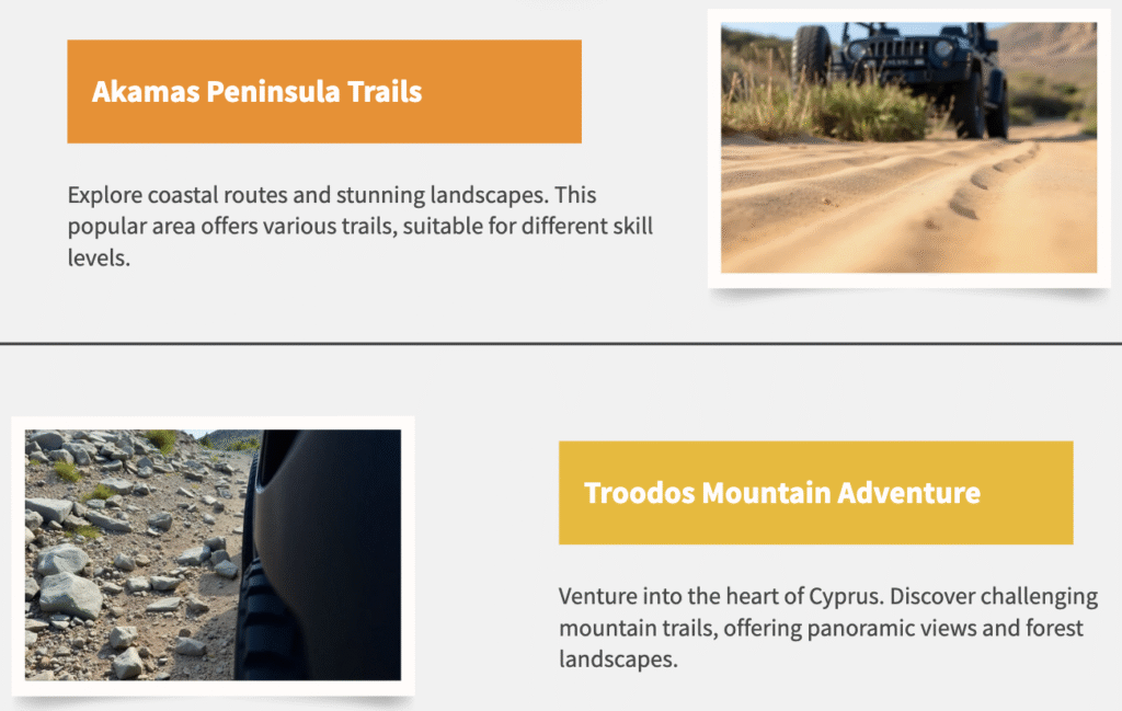 Top Off-road Trails in Cyprus